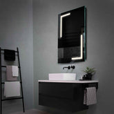 Espejo LED Vertical | Control por interruptor de pared | Luz blanca neutra - Reyze Seria Salono Model 3